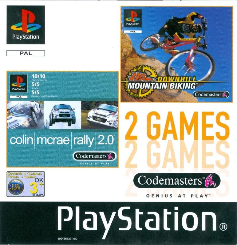 No Fear Downhill Mountain Biking box art for Playstation